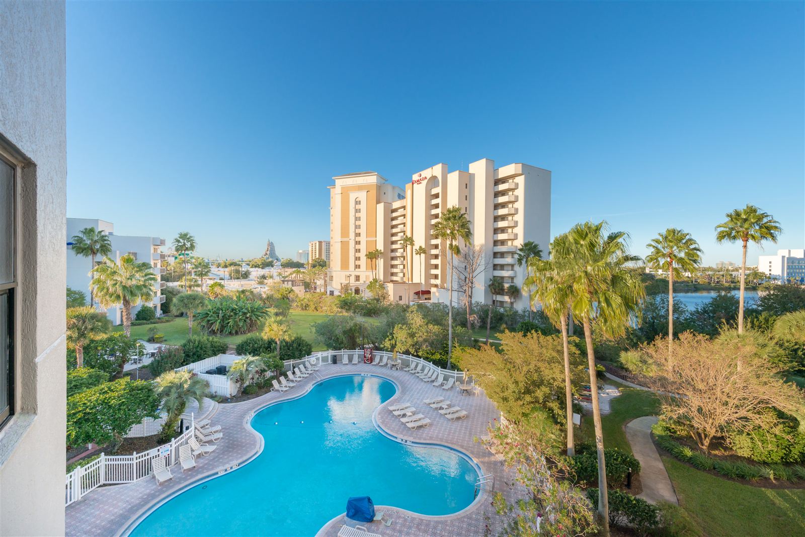 Pool area at The Enclave on International Drive, Orlando